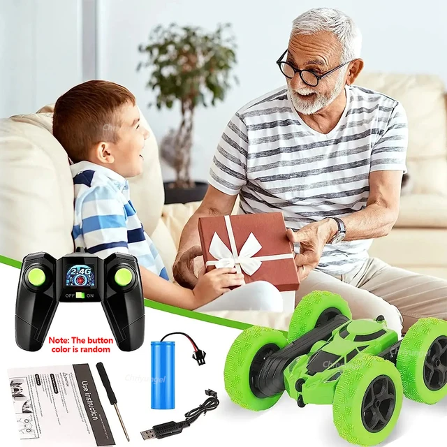 RC Stunt Car Children Double Sided Flip 2.4G Remote Control 360 Deree Rotation Off Road Drift RC Car Gifts For Kids Adults Boys 5