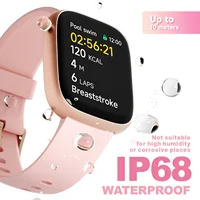 Alexa Built-in TOOBUR Smart Watch Heart Rate Monitor Sleep Tracker Pedometer IP68 Waterproof Smartwatch Compatible Android iOS 4
