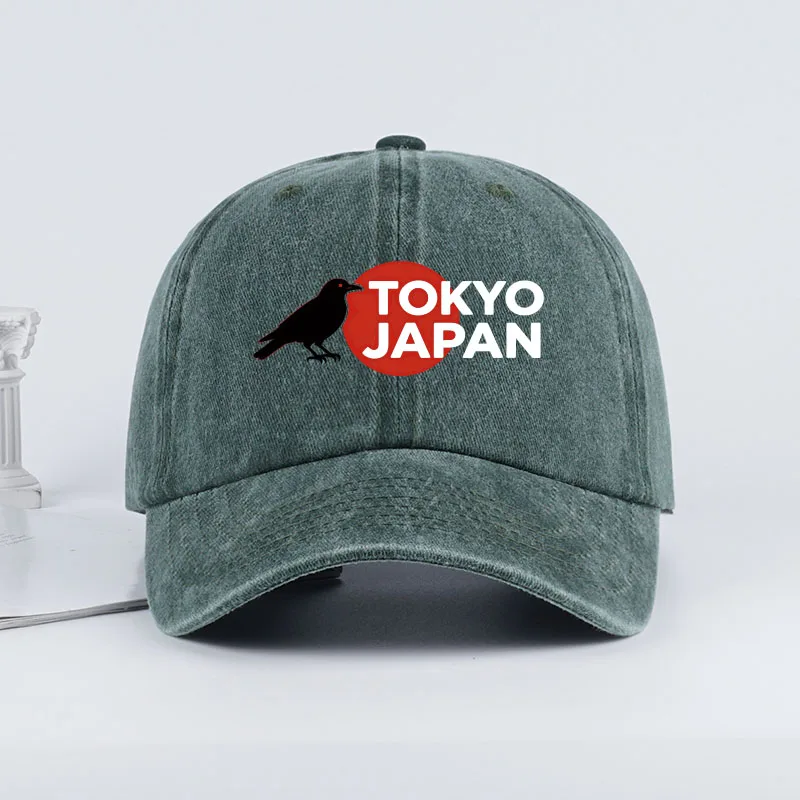 MLFO “TOKYO JAPAN” 프린트 워싱 야구 모자 가볍고 통기성이 좋으며 조절 가능하며 트렌디하고 패셔너블한 남녀공용 명절 선물