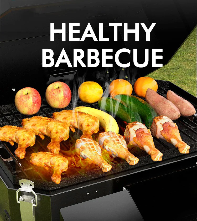 Description Picture 6 of itemLar Cooking Area Offset Particulate Carbon BBQ Grill Barbecue Smoker With Excellent Cooking Space