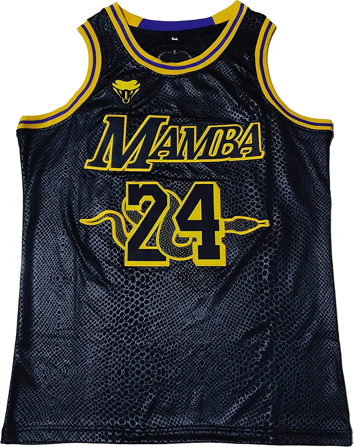 Design Mamba #8 Bryant #24 Basketball Jersey Forever Hip Hop Workout Party  Ice