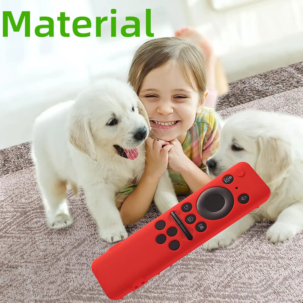 Silicone Remote Control Cover with Lanyard for Smart TV