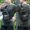 Tactical Sling Shoulder Bags Waterproof Night Reflective Strip Pack EDC New Molle Chest Bag 10L Capacity Wear-resisting black 6