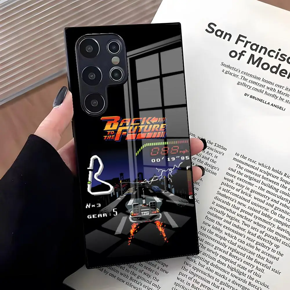 Back To The Future Themed Glass Phone Case