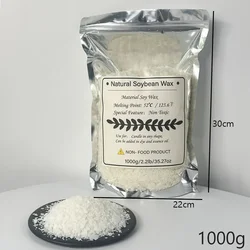 Pure Soy Wax Candle Making Kit - Additive - Free, Scented, Natural Wax (1000g, 500g, 250g, 100g Options) (125 - 1000g)