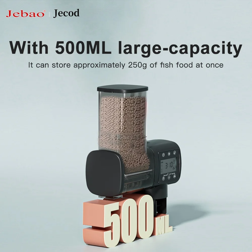 Jebao Jecod - Alimentador Automático de Peces con Temporizador Digital Inteligente, Accesorio para Acuarios