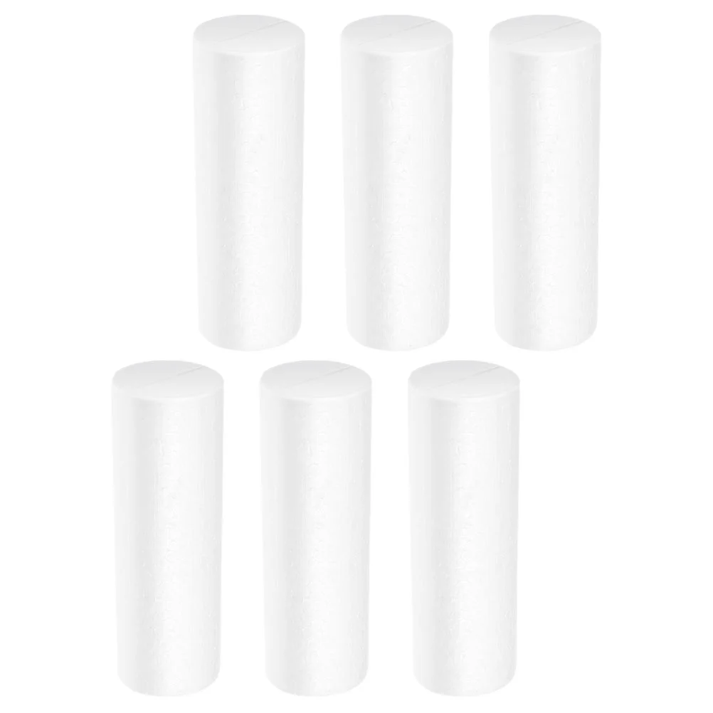 

12.5/20cm White Cylinder Shape Polystyrene Foam Modelling Cylinder Pillar Ornaments DIY Craft Christmas Decoration