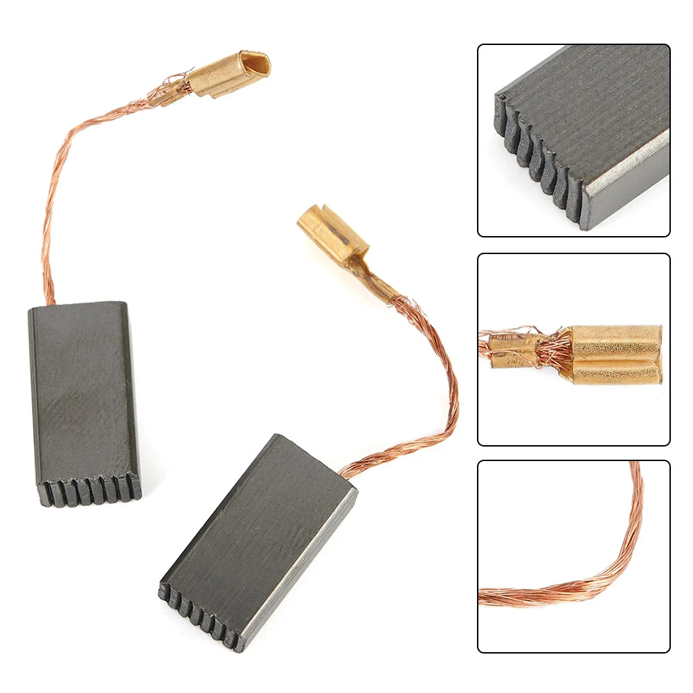 

High Durability Carbon Brushes, 2pcs Replacement Brushes for Bosch GWS 6115 E PWS 8125 Angle Grinders, Reliable Quality