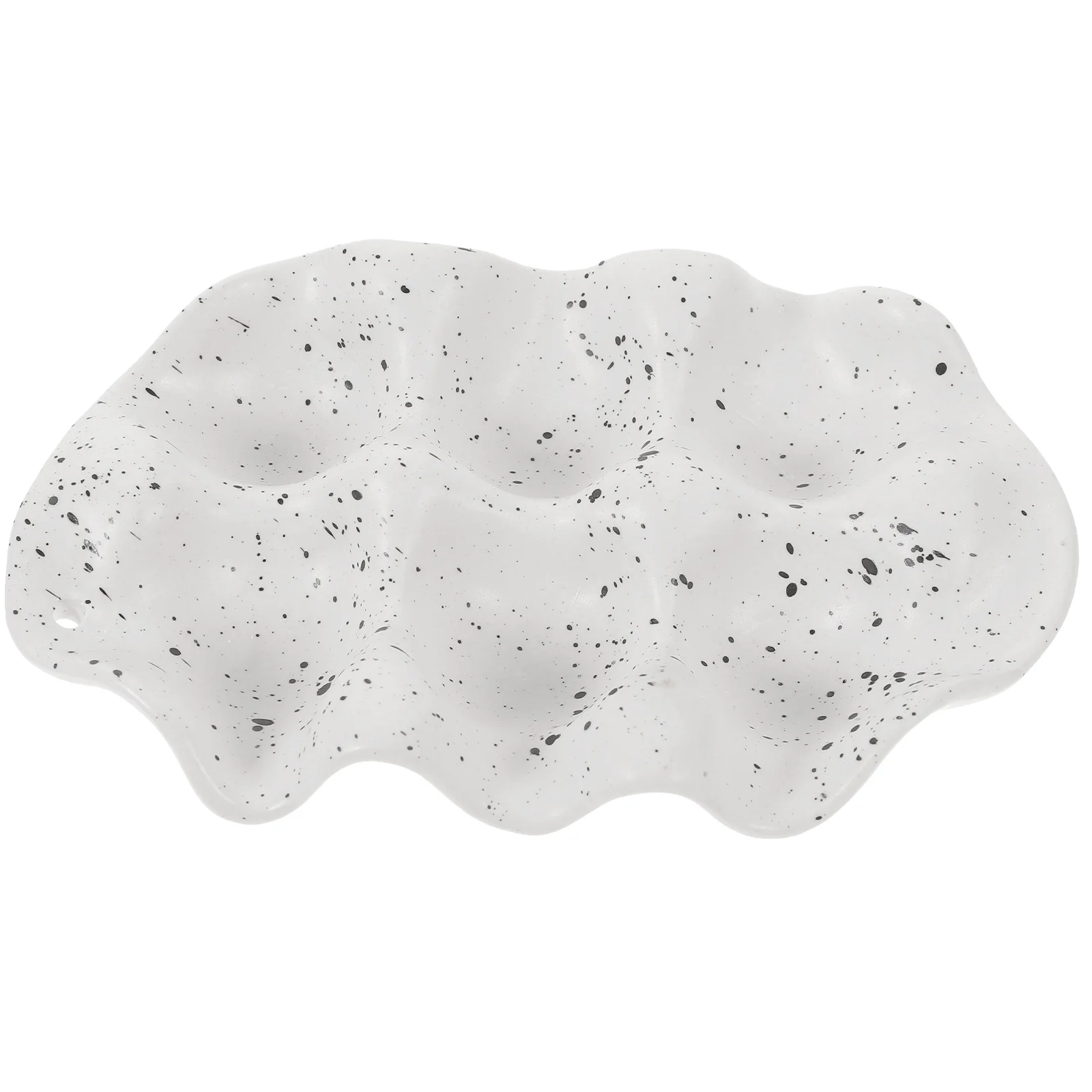 

Ceramic Egg Tray Porcelain Egg Container Keeper Refrigerator Storage Organizer Serving Dish