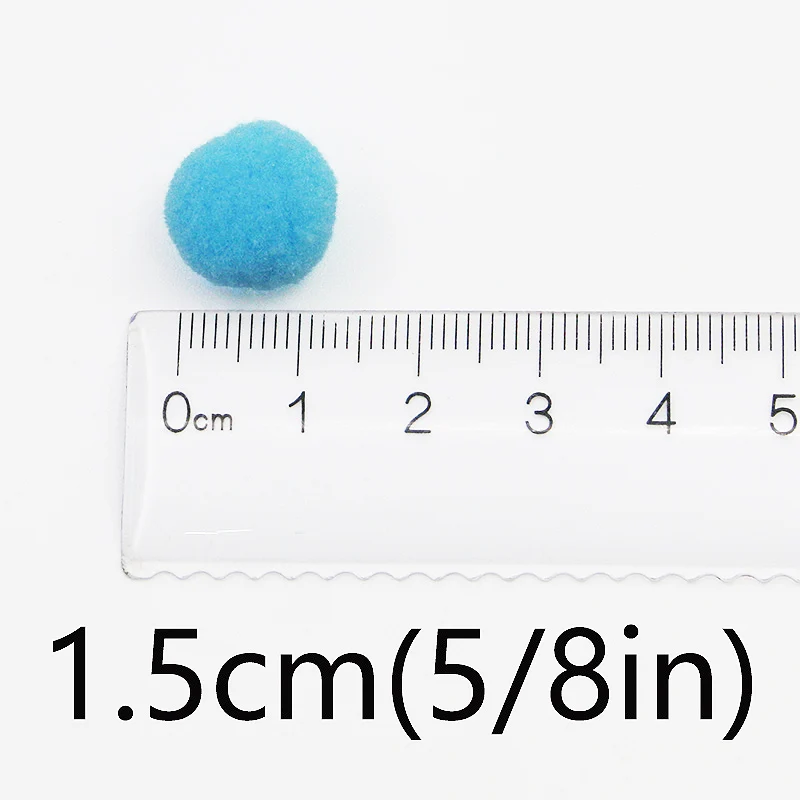 (100Pcs/pack)15mm High Elastic Plush Ball Colorful Christmas Balls Clothing Accessories Children's DIY Decorative Cat Toys