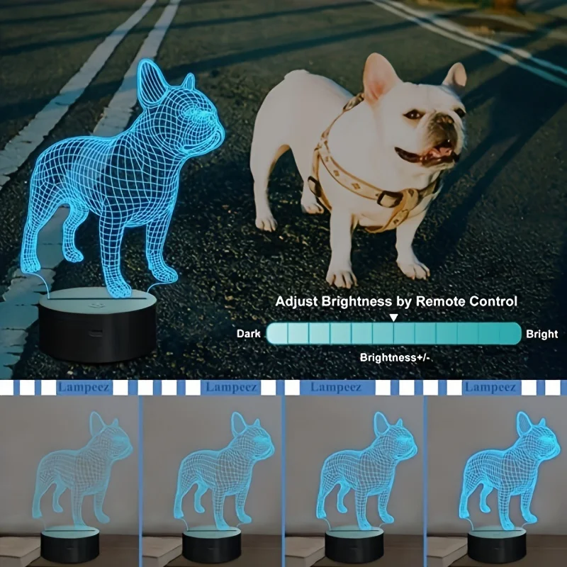 Рисунок 2 - 3D светильник в виде французского бульдога