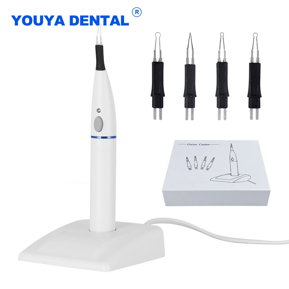 

Dental Gutta Percha Endo Tooth Gum Cutter With 4 Tips Teeth Whitening Oral Hygiene Dissolved Breaker Cut Tips Nozzles tools