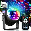 LED Stage Disco Light Rotating DJ Ball Strobe Remote Sound Control Magic Dance Car RGB Christmas Gift Party Club Laser Show Lamp 1