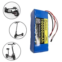 Nouvelle batterie 36V 100000mAh 10S3P 18650 avec BMS 15A intégré, batterie au lithium pour scooter électrique 500W 5