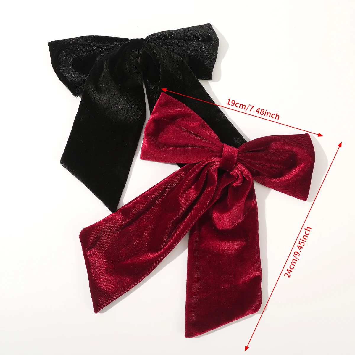 Black Spring Clip Bow Ponytail Hairpin Ladies Party Styling Hairpin Hair Clips Women Festival Fashion Barrettes Hair Accessories