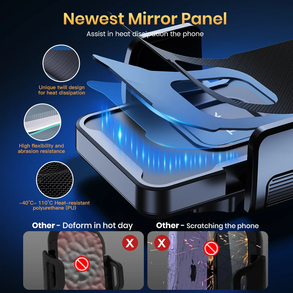 Cell Phone Holder for Car, Universal Mount Dashboard for iPhone 14 13 12 11 Pro