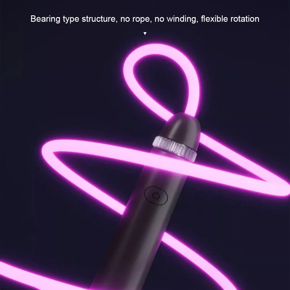 Usb Rechargeable Skipping Rope Color Changing Led Jump Rope for Kids Adults Usb Rechargeable Light-up Skipping Rope for Fitness
