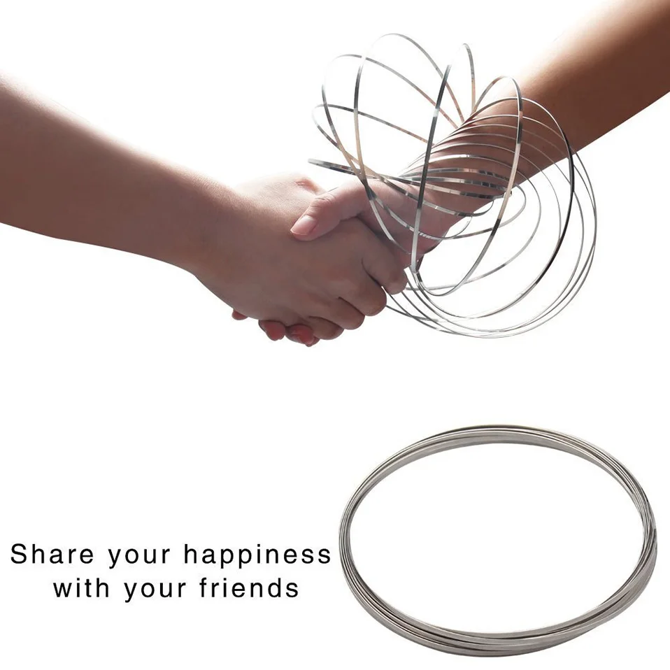 Stainless Steel Bracelet Flow Magic Ring Decompression Spinning Toys -  China Fidget Toy and Toy price | Made-in-China.com