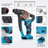 20V Brushless Electric Hammer 2in1 Cordless Rechargeable Electric Rotary Demolition Hammer Power Impact Drill For Makita Battery 4