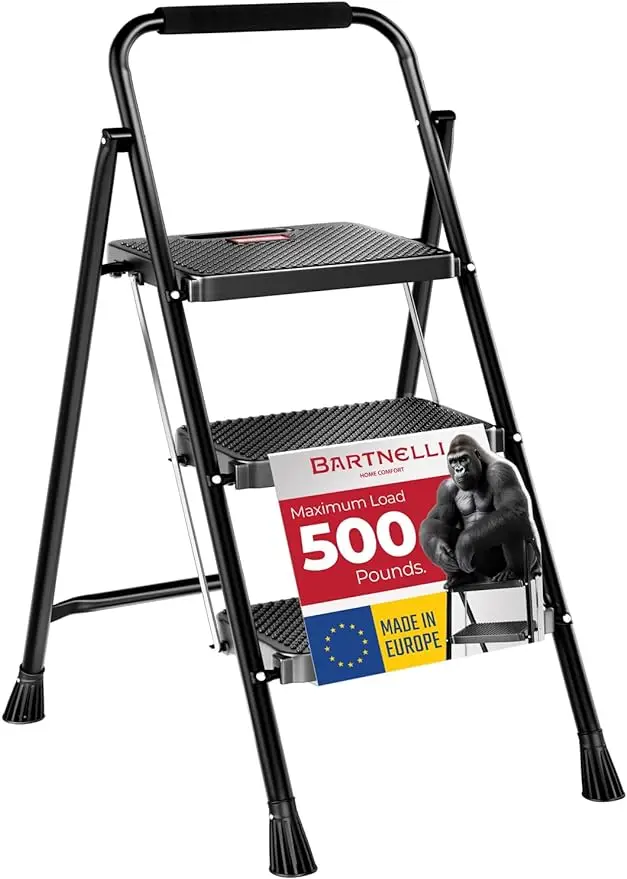 

Роскошная ступенчатая лестница Bartnelli Pro | Трехступенчатая модель в европейском стиле для дома | Rock-Solid грузоподъемностью 500 фунтов