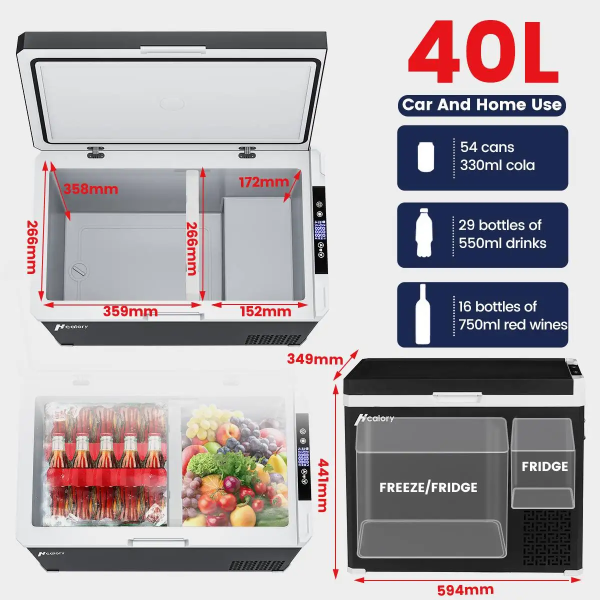 30/40/50L Car Fridge DC12/24V Portable glaciere Compressor 12V Mini frigo  Fridge Auto Freezer Caravan Truck Travel Home Camping - AliExpress