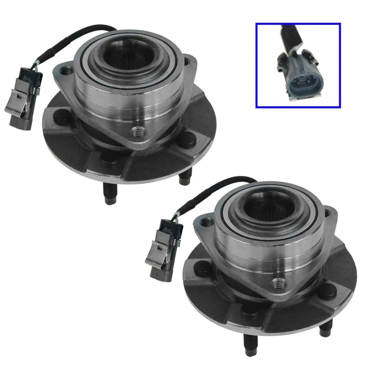

2 Front Wheel Bearing and Hub For 2002-2006 Chevy Equinox Saturn Vue Pontiac Torrent