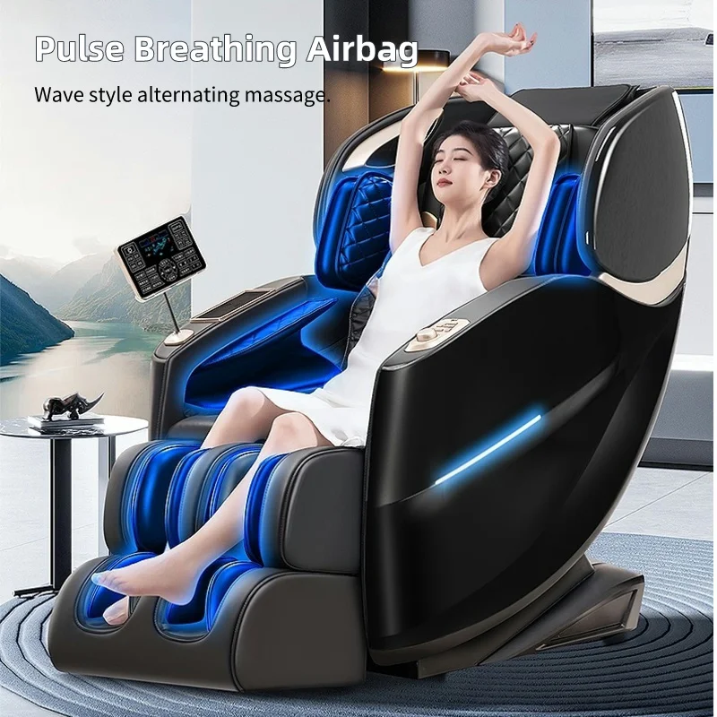 JKR Newest Full Body Electric Luxury Massage Chair SL Track Manipulator Zero Gravity Automatic Telescopic Calf Bluetooth Speaker 4