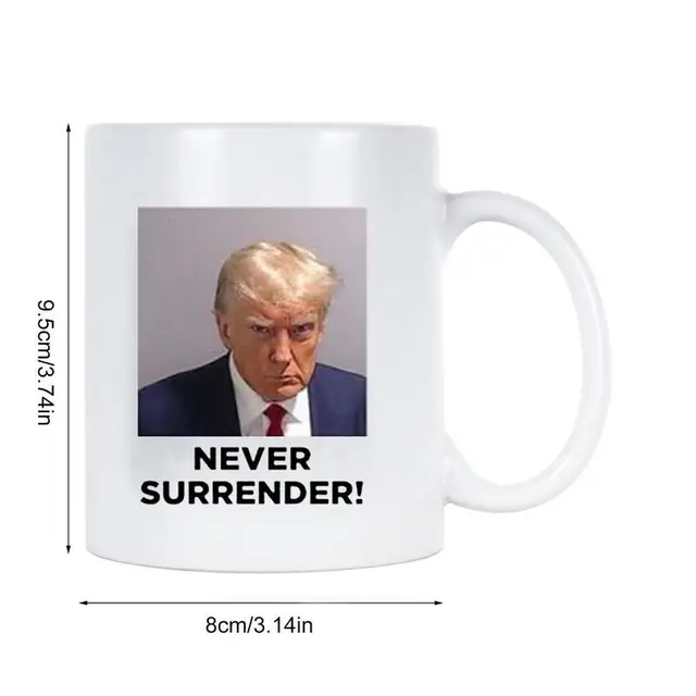 Trump Coffee Mug 400ml Coffee Mug Tea Cup Effortless Holding Microwavable Dishwasher Safe Ceramic Coffee Mug Cup 6