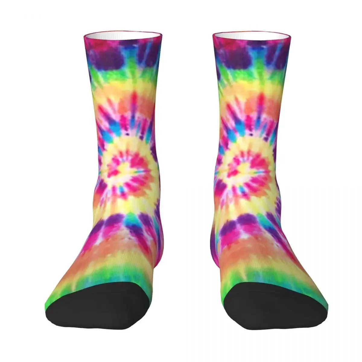 

All Seasons Crew Stockings Tie Dye Multi Rainbow Socks Harajuku Funny Hip Hop Long Socks Accessories for Men Women Gifts