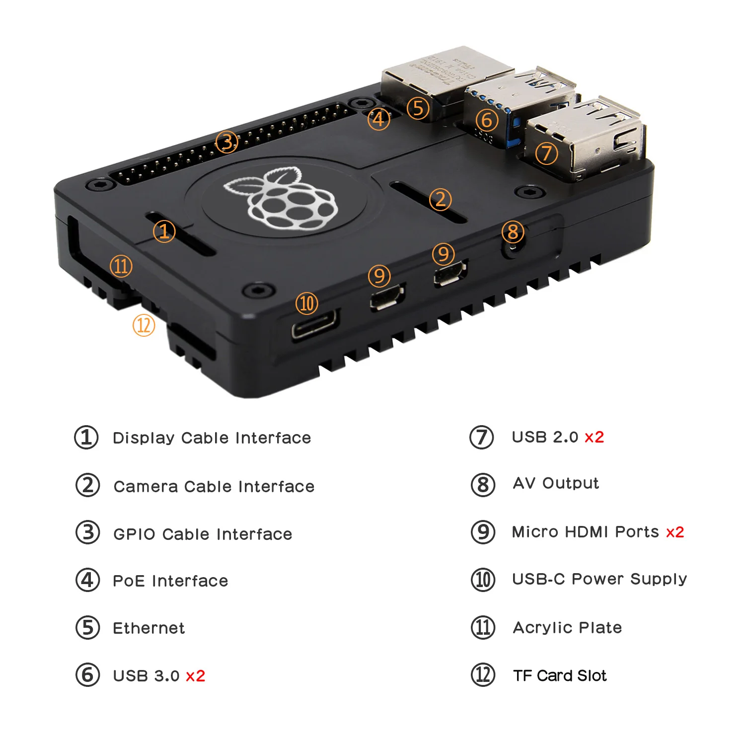 Adafruit Flirc Aluminium Behuizing voor Raspberry Pi 5