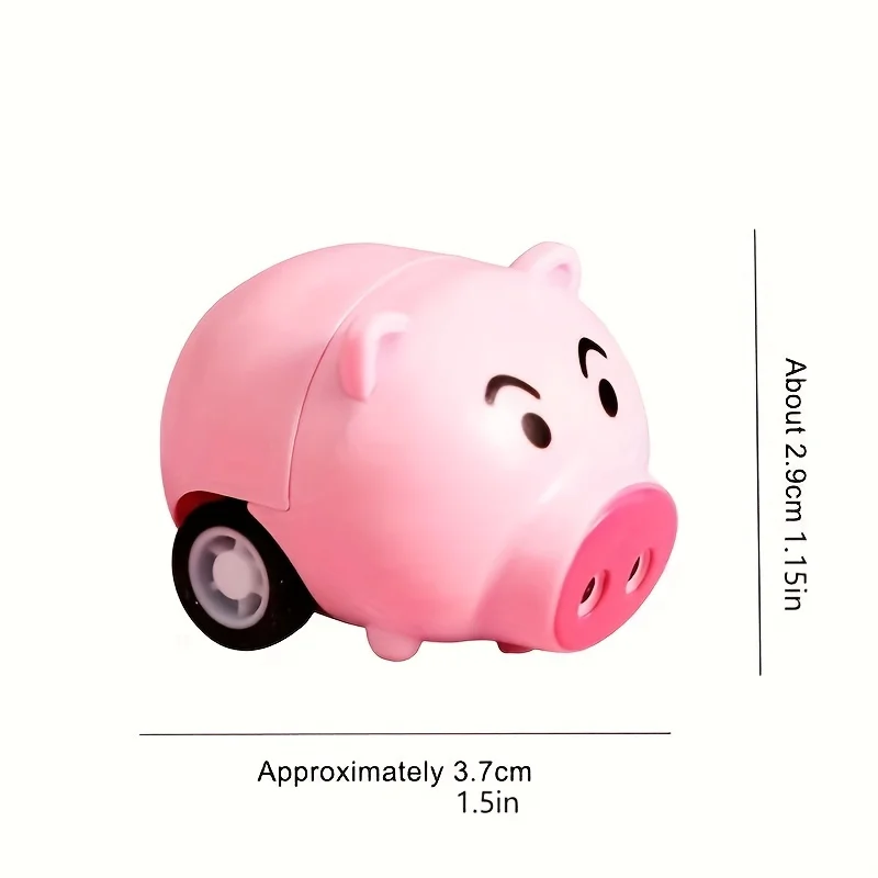 12Pcs Cute Cartoon Animal Pull-Back Inertia Car Kids Toy Kindergarten Activities Gifts For Children 6