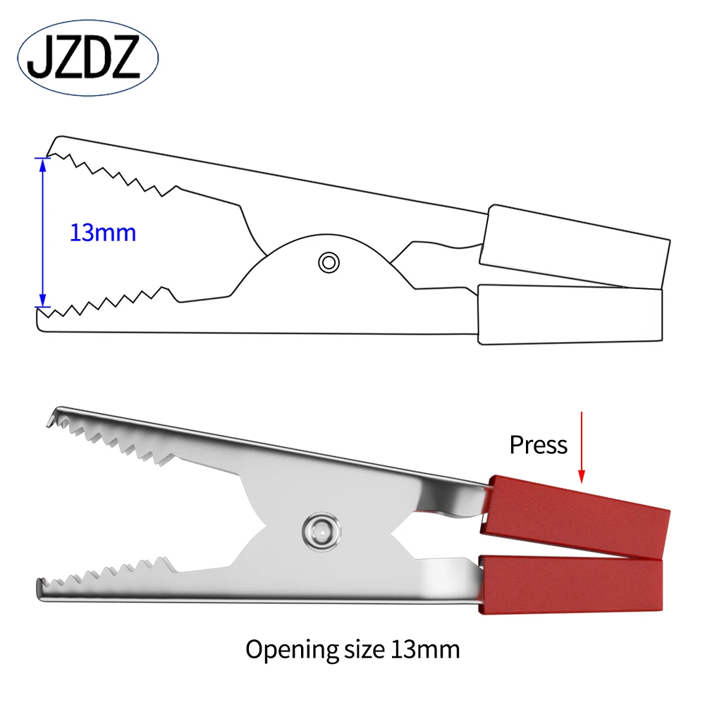 10pcs Alligator Clip Small Steel Crocodile Clamp 52mm Electrical Connector DIY tools 60006