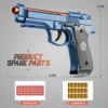 Toy Gun, Soft Bullet Toys Gun for Boys, Toy Foam Blaster, Empty Shell Ejecting Toy Gun Pistol, Christmas Birthday Gifts 4
