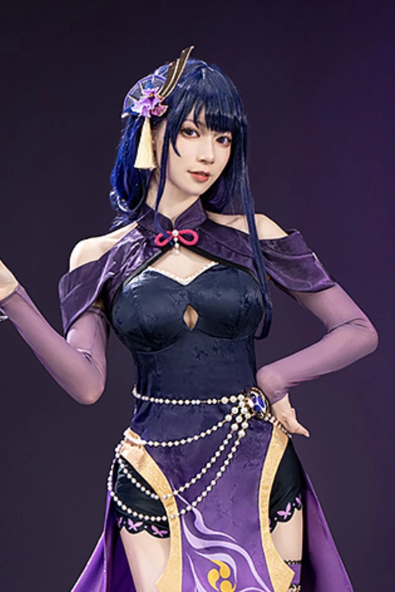 

COS Store Anime Game Genshin Impact Yae Miko Halloween Carnival Role CosPlay Costume Complete Set
