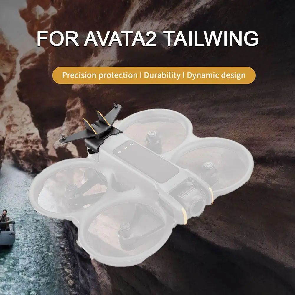 Drone Accessories Drone Repair Parts Drone Accessories Case For DJI AVATA2 Black Tail Wing Flight Tail Wing Removal Clip Quick-release Battery Protection Cover