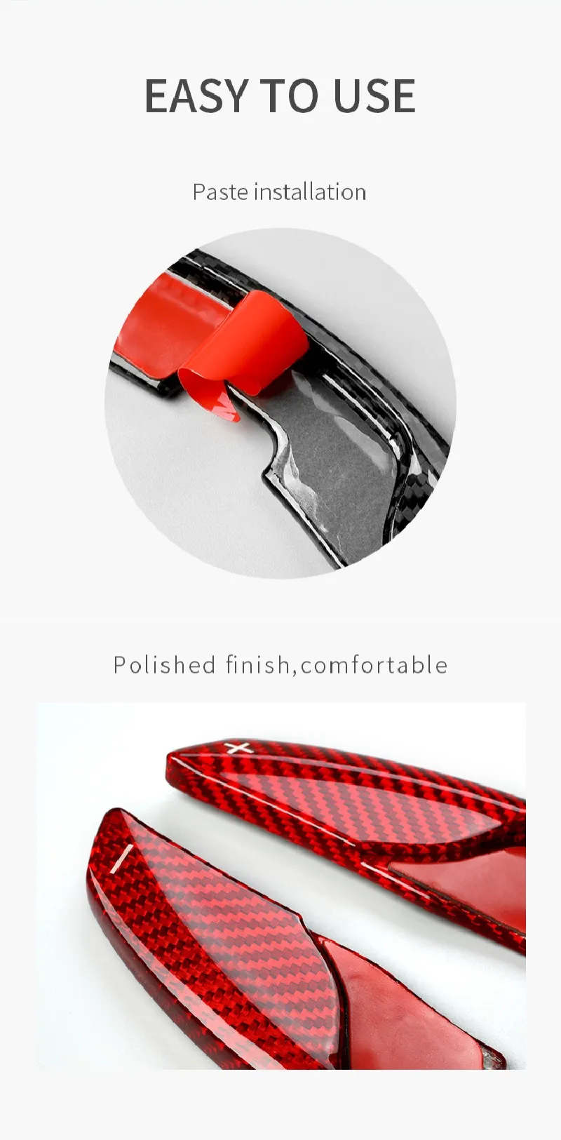 T-carbon Steering Wheel Extension Shift Paddle Shifter For Lexus ES IS UX Carbon Fiber Paddle Shift