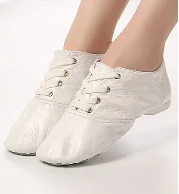 2024 Genuine Leather Dance Sneakers For Women Men Soft Breathable Sport Jazz Dance Shoes Ballet Yoga Gym Exercise Shoes 28-45 5