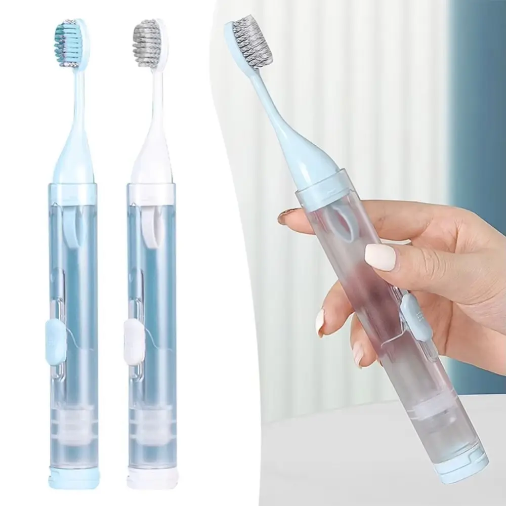 3-IN-1 여행용 칫솔 세트 접이식 휴대용 치약 디스펜서 통합형 미니 치약 튜브 보관함