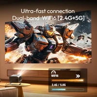 Vevshao a12 projetor mini portátil led vídeo android 13.0 wifi 6 espelho smartphone para 1080p 4k vídeo projetor de cinema em casa - Imagem 5