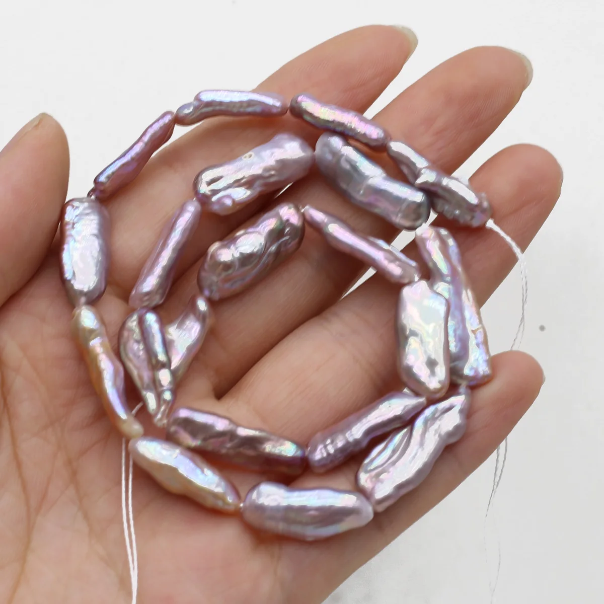 Natural Freshwater Pearls Beads Purple Pipa Baroque Spacer Bead for Jewelry Making Supplies Diy Women Necklace Bracelet Earrings