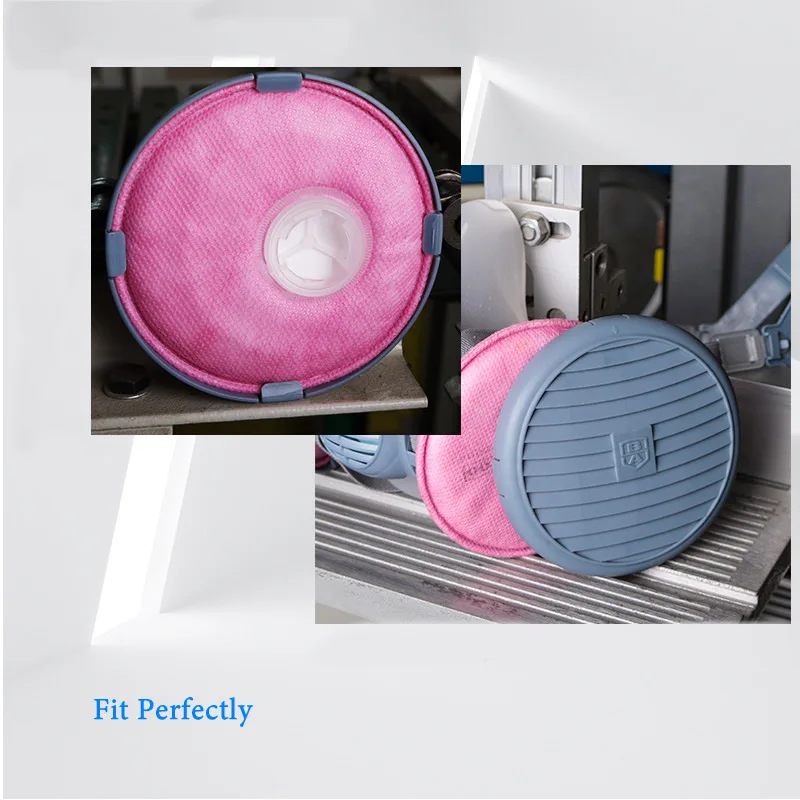 2Pcs waterproof filter cap for filter 2091 2096 2097 2291 round cover protect from spark oil for 6800/6200 respirator accessory