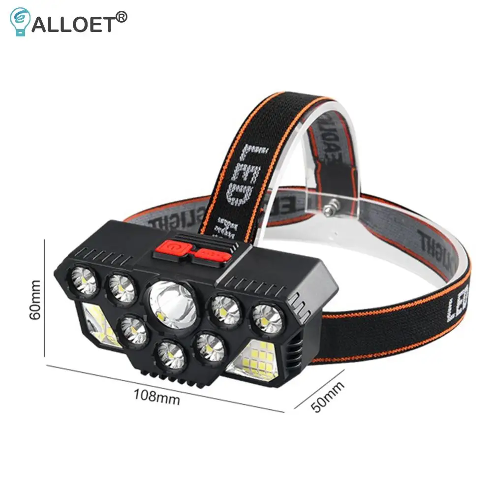 휴대용 캠핑 LED 헤드램프 슈퍼 브라이트 USB 충전식 4 모드 300LM 헤드 램프 야외 하이킹 낚시 모험 러닝용