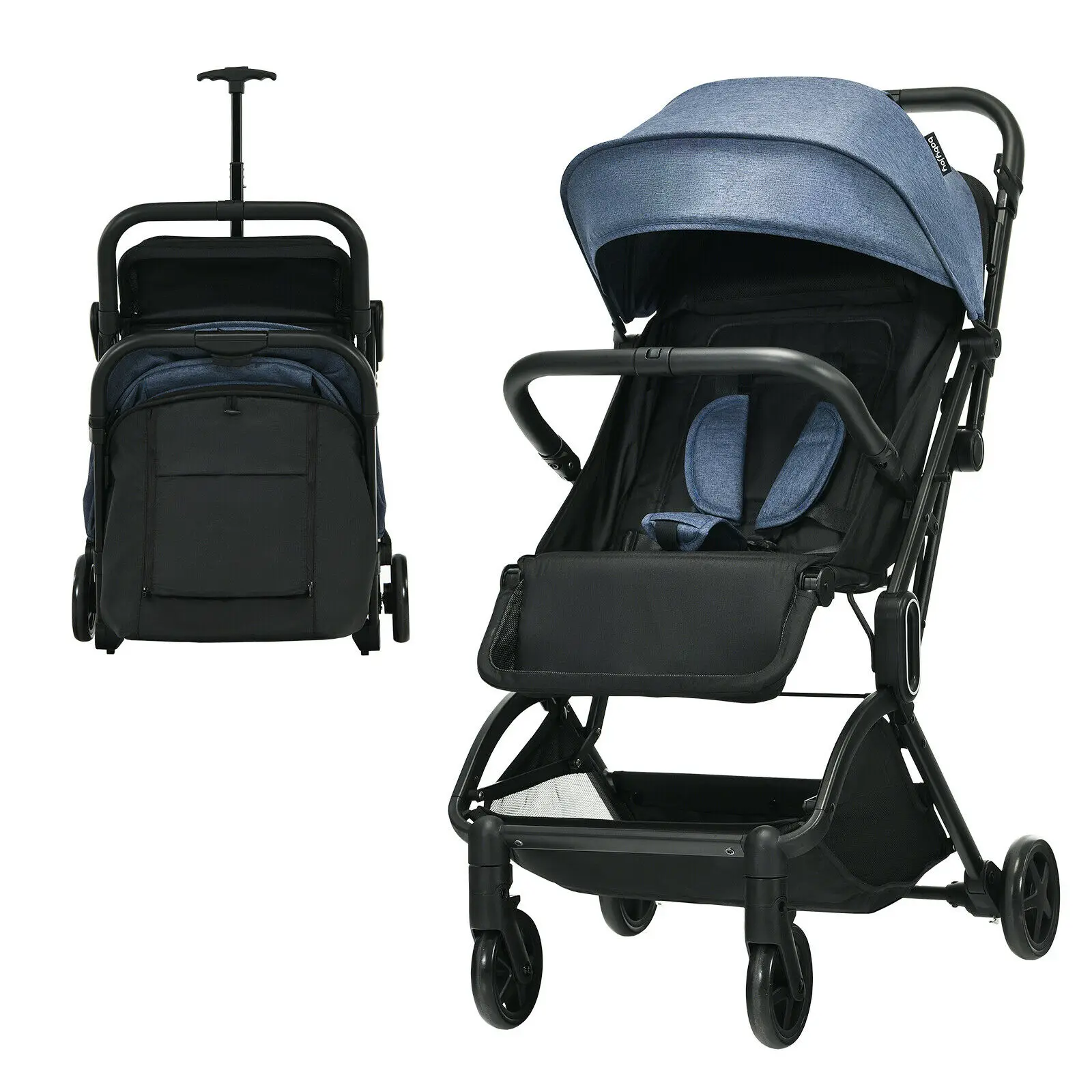 Passeggino pieghevole da viaggio per passeggino leggero Babyjoy per aereo  grigio BC10002GR - AliExpress