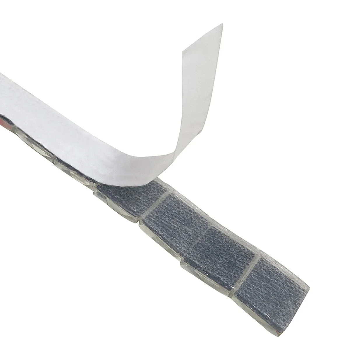 Glass Mosaic Tiles DIY Mosaic Supplies White Self-adhesive Mosaic Three-dimensional Glass Drill Stick 1m