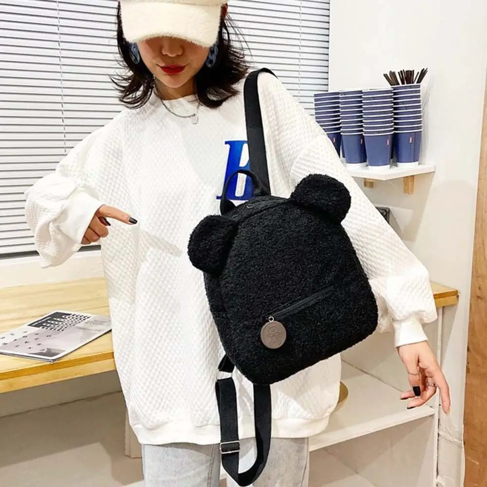 

Schoolbags Women's Backpack Book Bag Cartoon Design Mini Rucksacks Children Backpack Cartoon Bear Plush Bag Bear Shoulder Bags