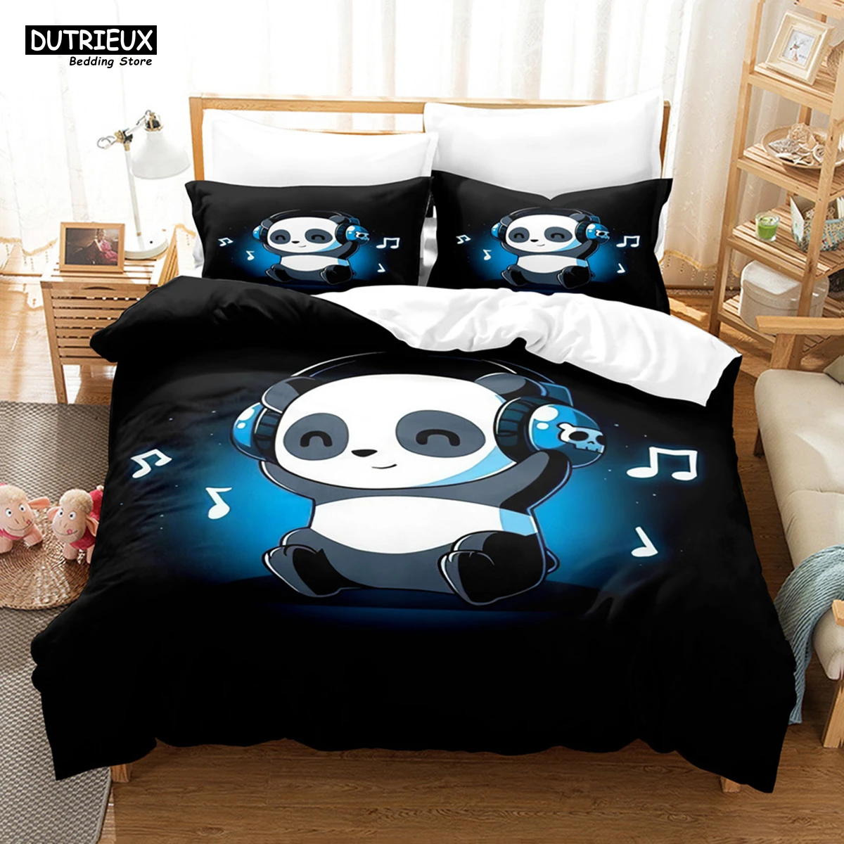 Dekbedovertrek Set voor Eenpersoons Dubbel Super King Size Bed, Morbuy