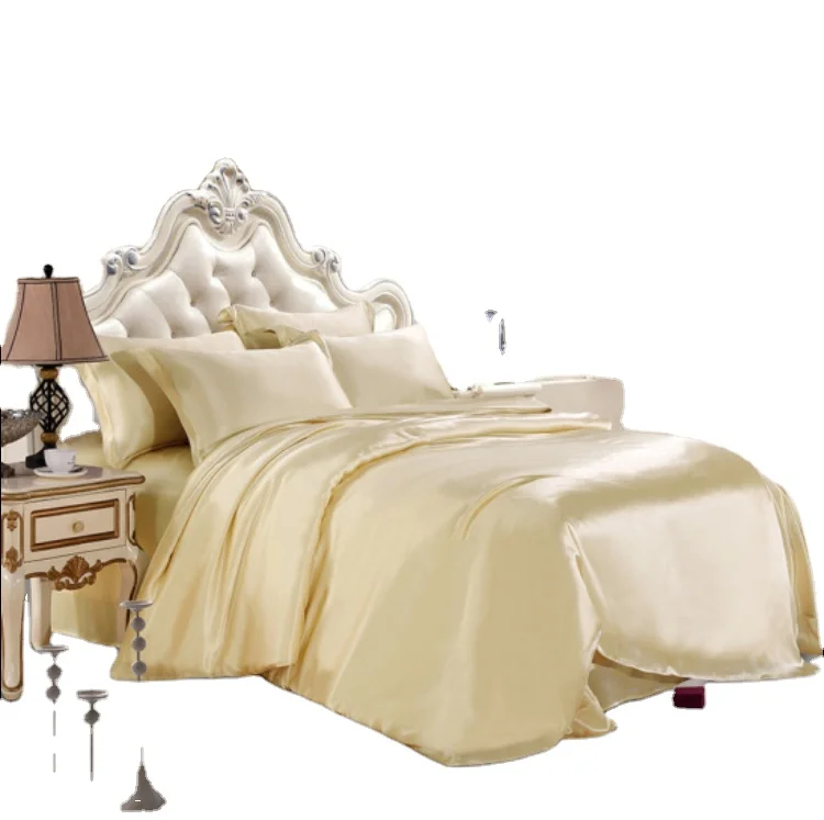 

Chinese Suppliers 100% Mulberry Silk Luxury Bed Sheet Bedding Set