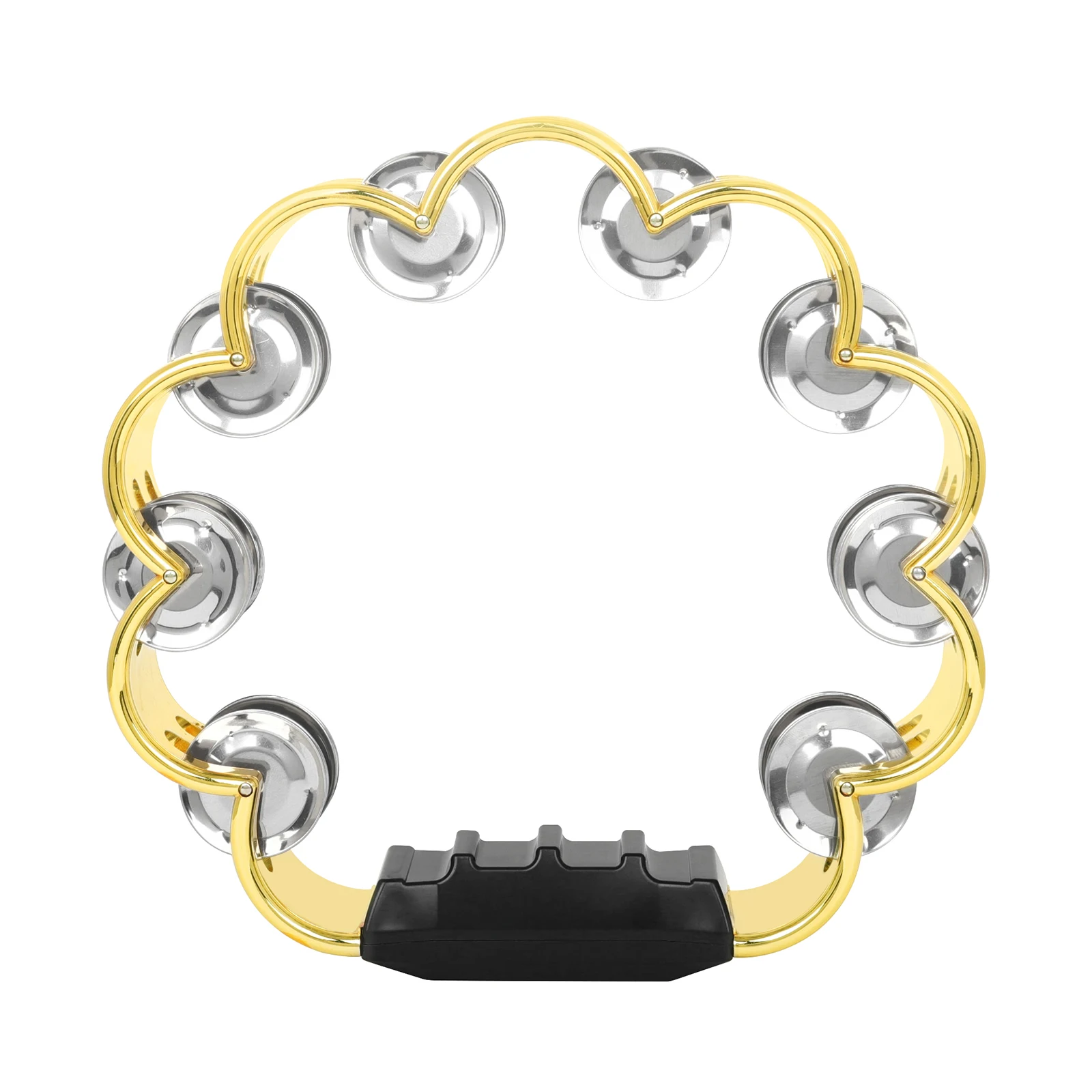 Orff Tambourine Double Row Plum Blossom Handbell Drum Children's Musical Educational Toys KTV Party Percussion Instruments