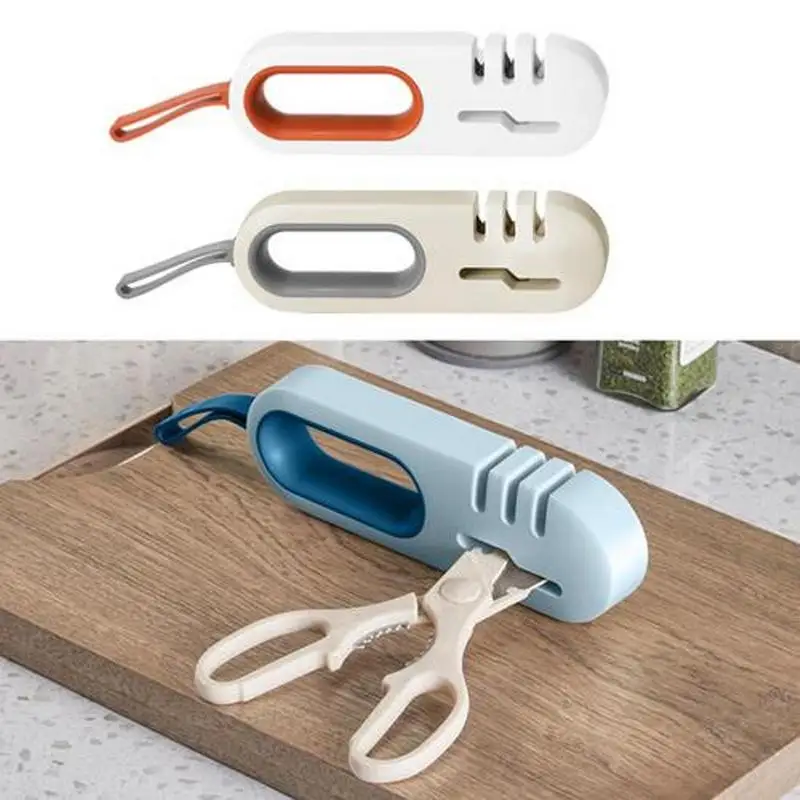 

Manual Knife Sharpener4 In 1 Kitchen Knife Blade And Scissors Sharpening Tool Multifunctional Home Outdoor Knives Accessories