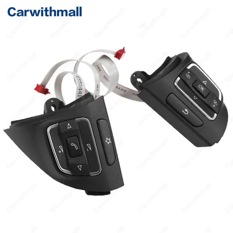 

New A Pair Left And Right Steering Wheel Multi-Function Switch Button For VW Jetta Golf MK6 Tiguan 5C0959537B 5C0959538B